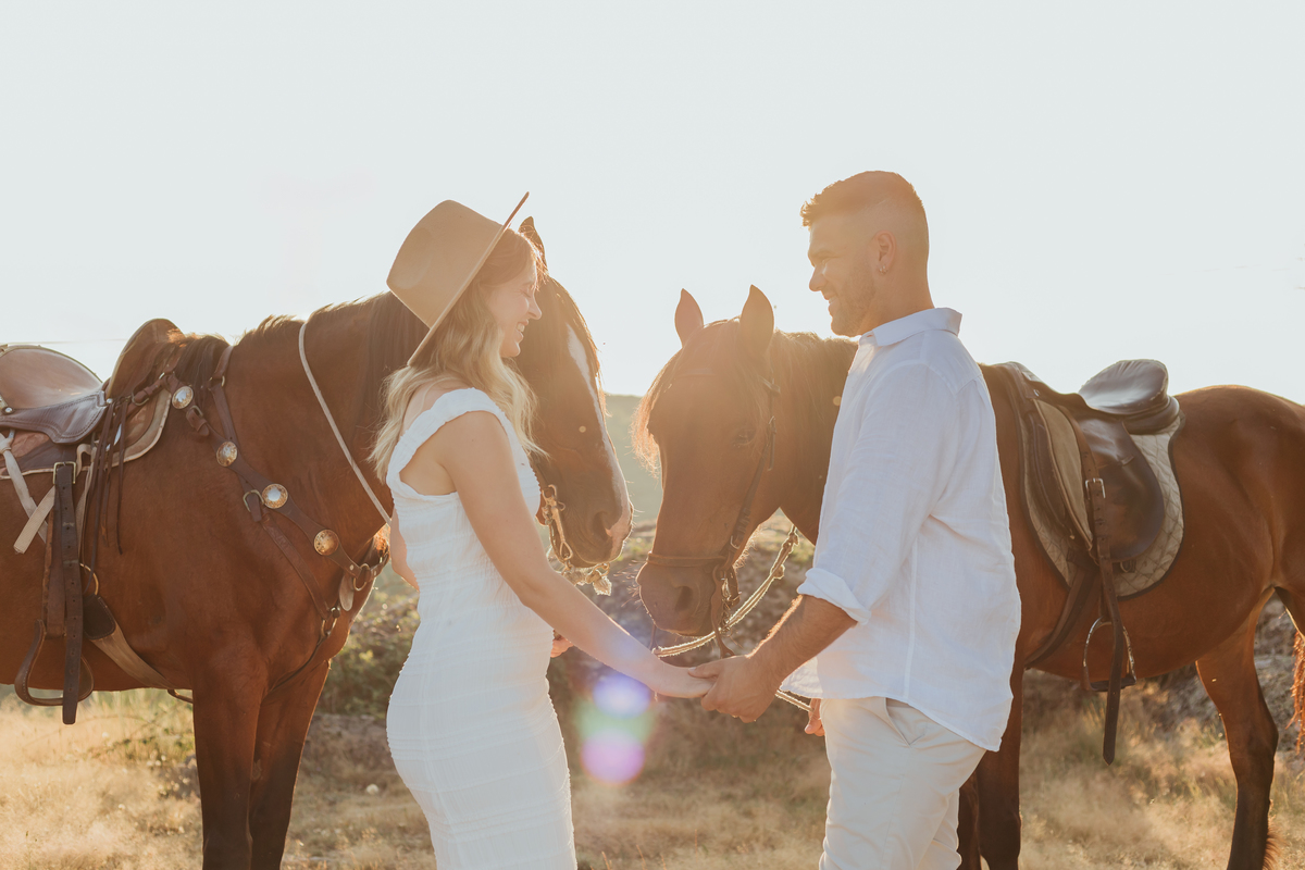 Sessão fotográfica Grávida com cavalos