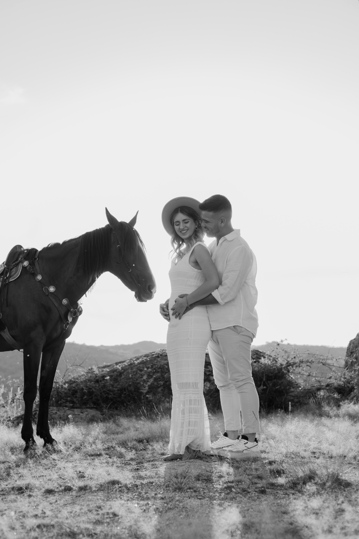 Sessão fotográfica Grávida com cavalos