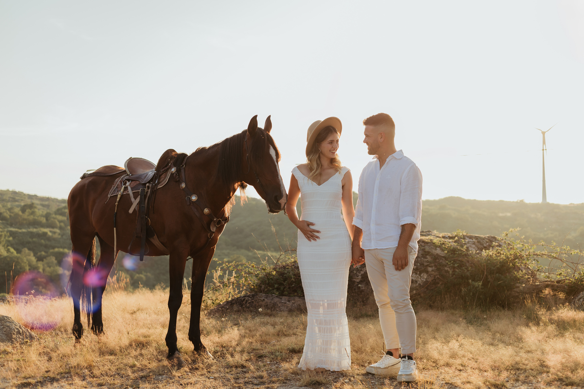 Sessão fotográfica Grávida com cavalos