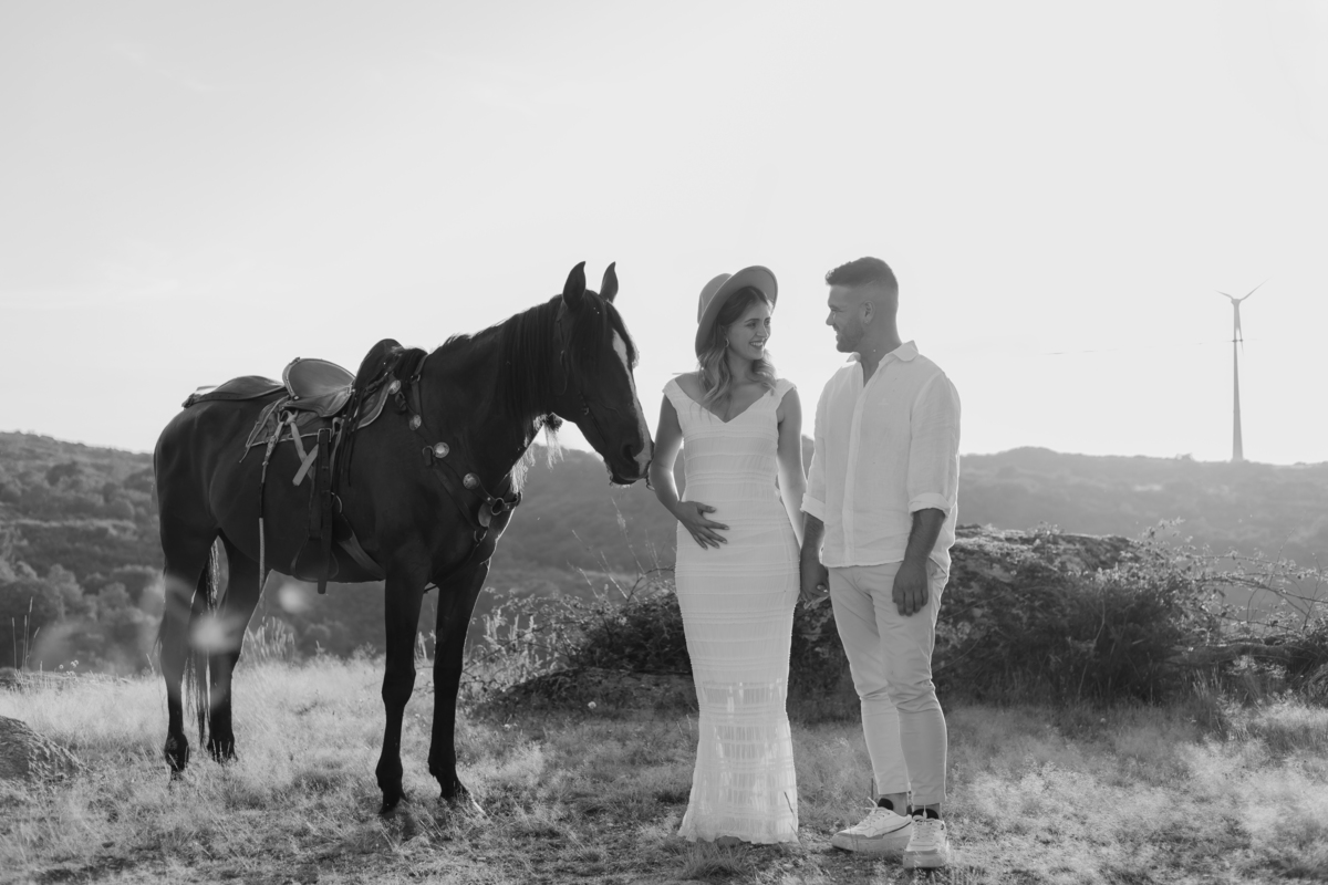 Sessão fotográfica Grávida com cavalos