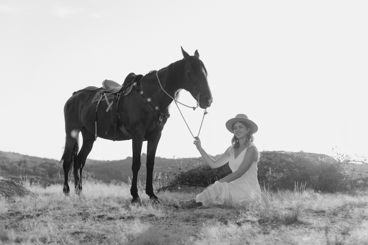 Sessão fotográfica Grávida com cavalos