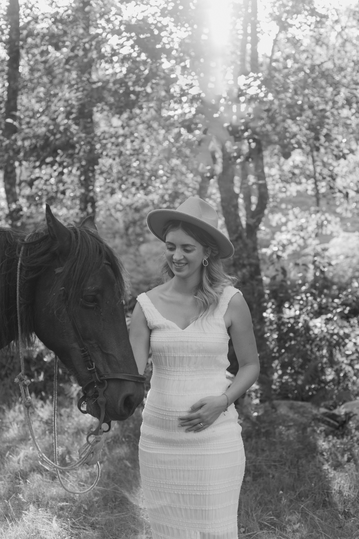 Sessão fotográfica Grávida com cavalos