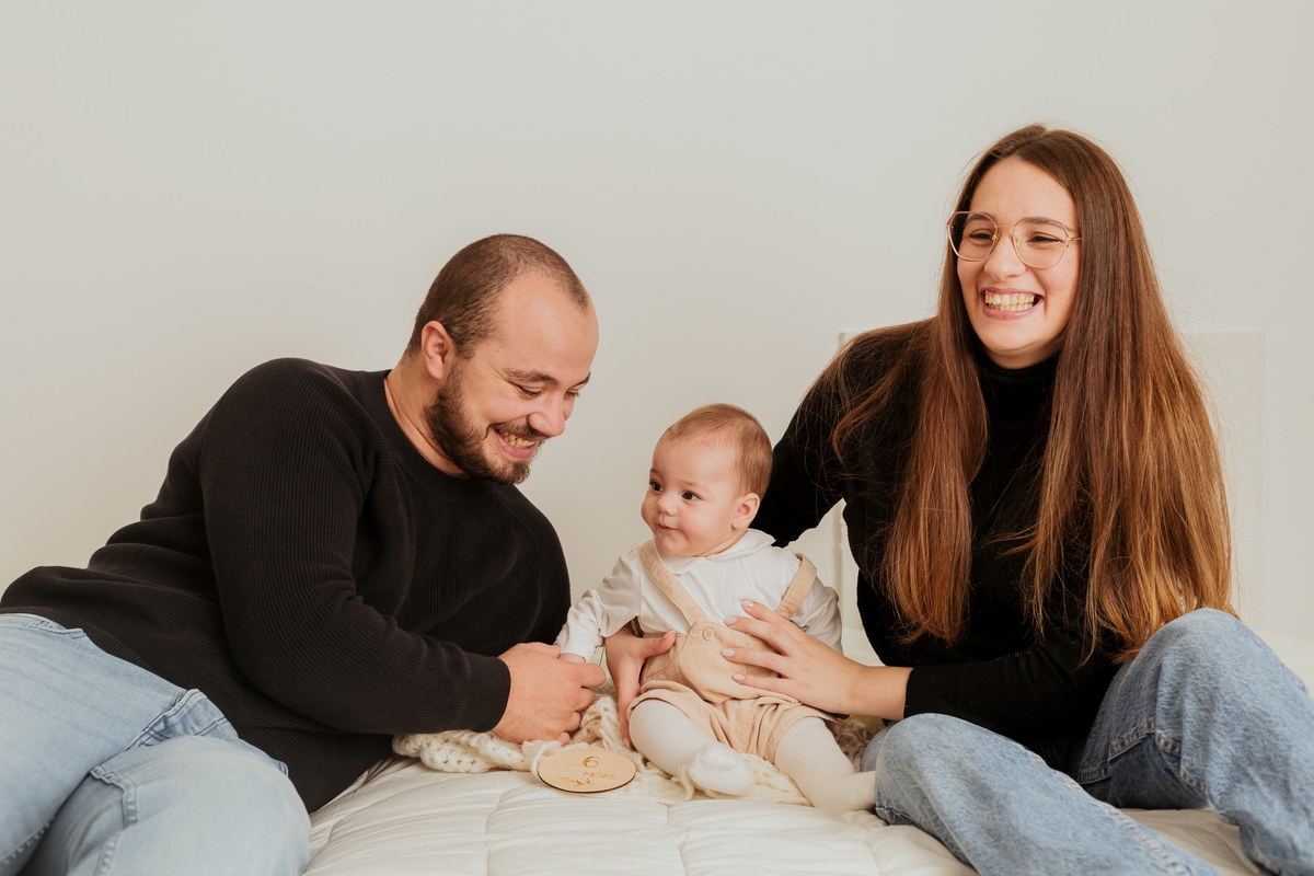 Sessão fotográfica acompanhamento mensal