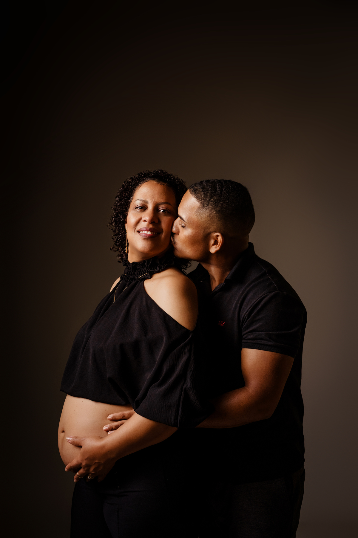 Sessão de grávida em estúdio