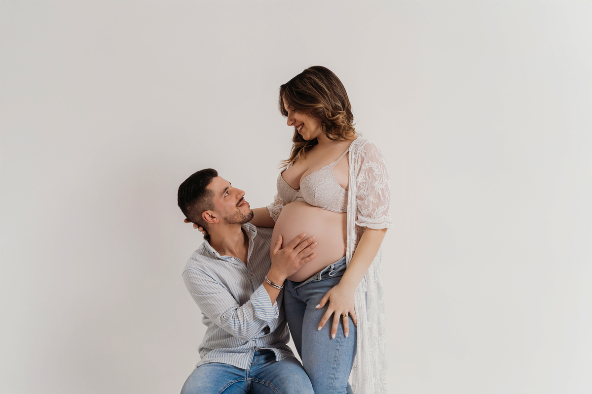 Sessão de grávida - Estúdio