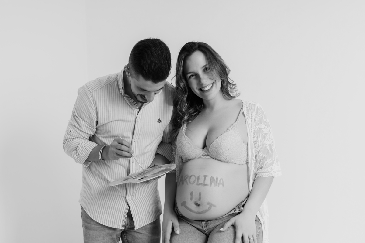 Sessão de grávida - Estúdio