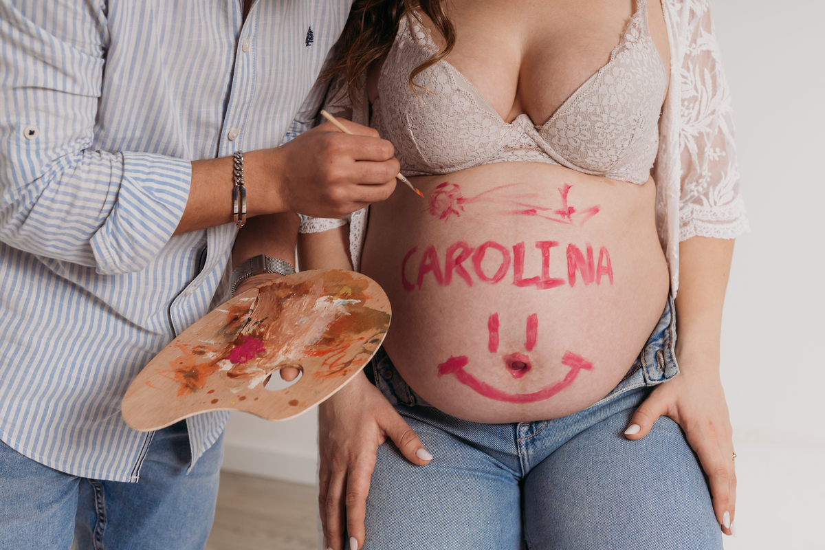Sessão de grávida - Estúdio