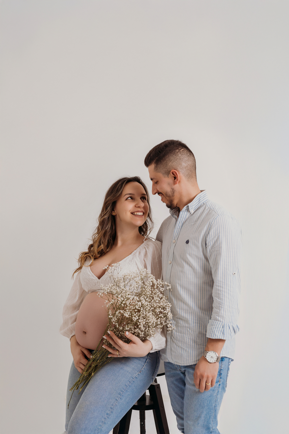 Sessão de grávida - Estúdio