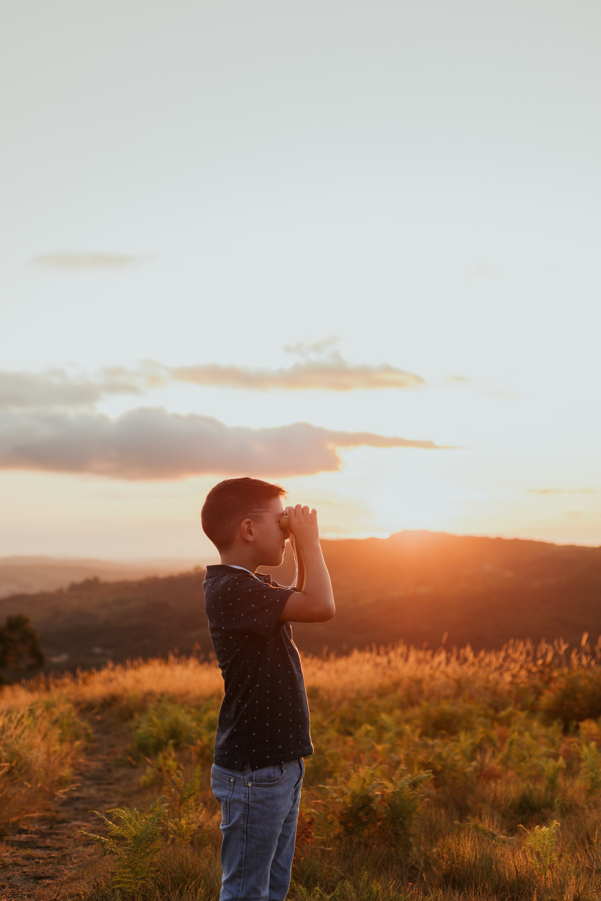 Sessão de crianças no exterior