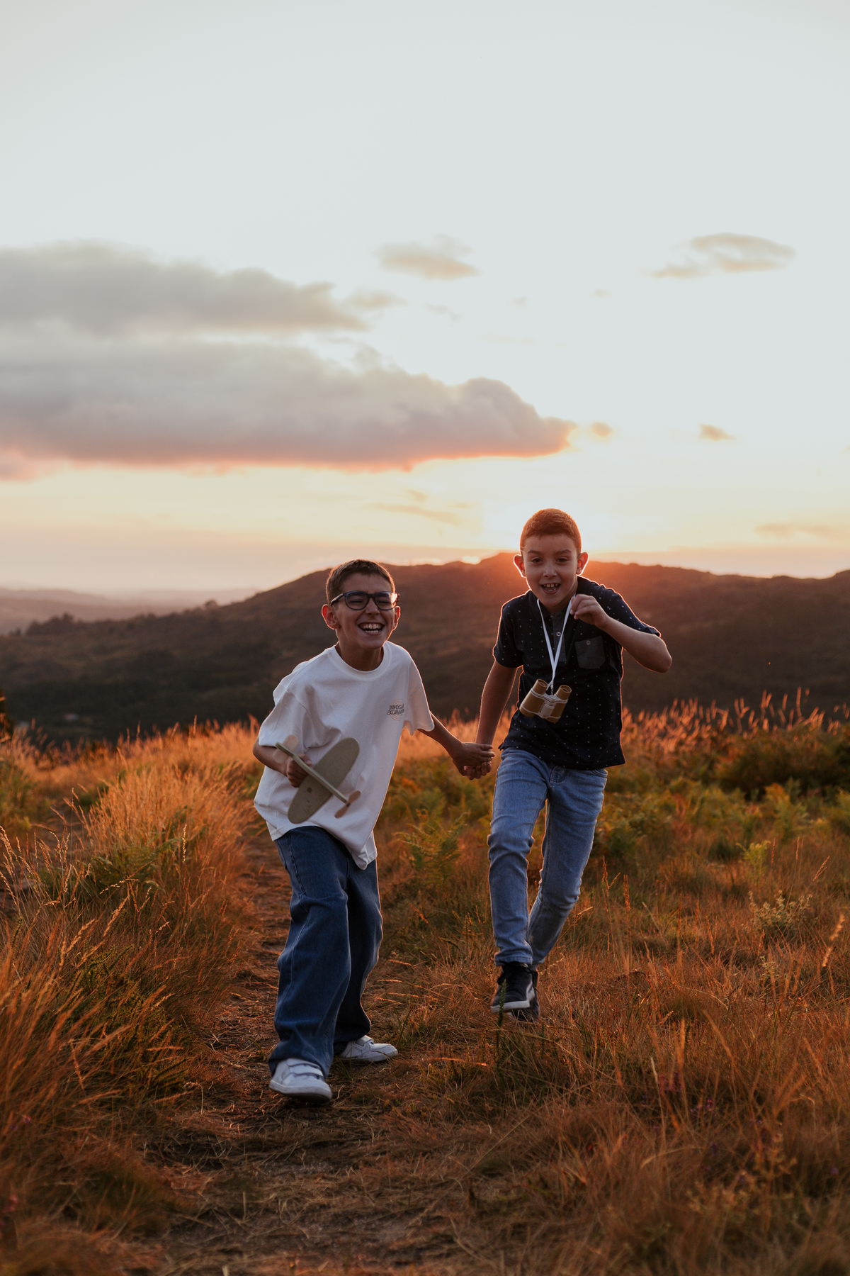 Sessão de crianças no exterior