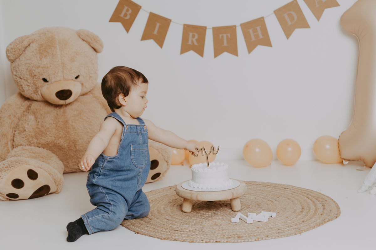 Sessão de smash the cake  