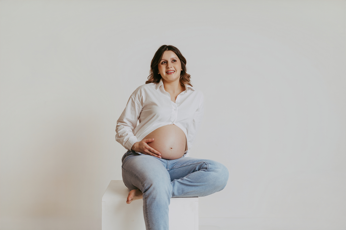 Sessão de grávida - Estúdio