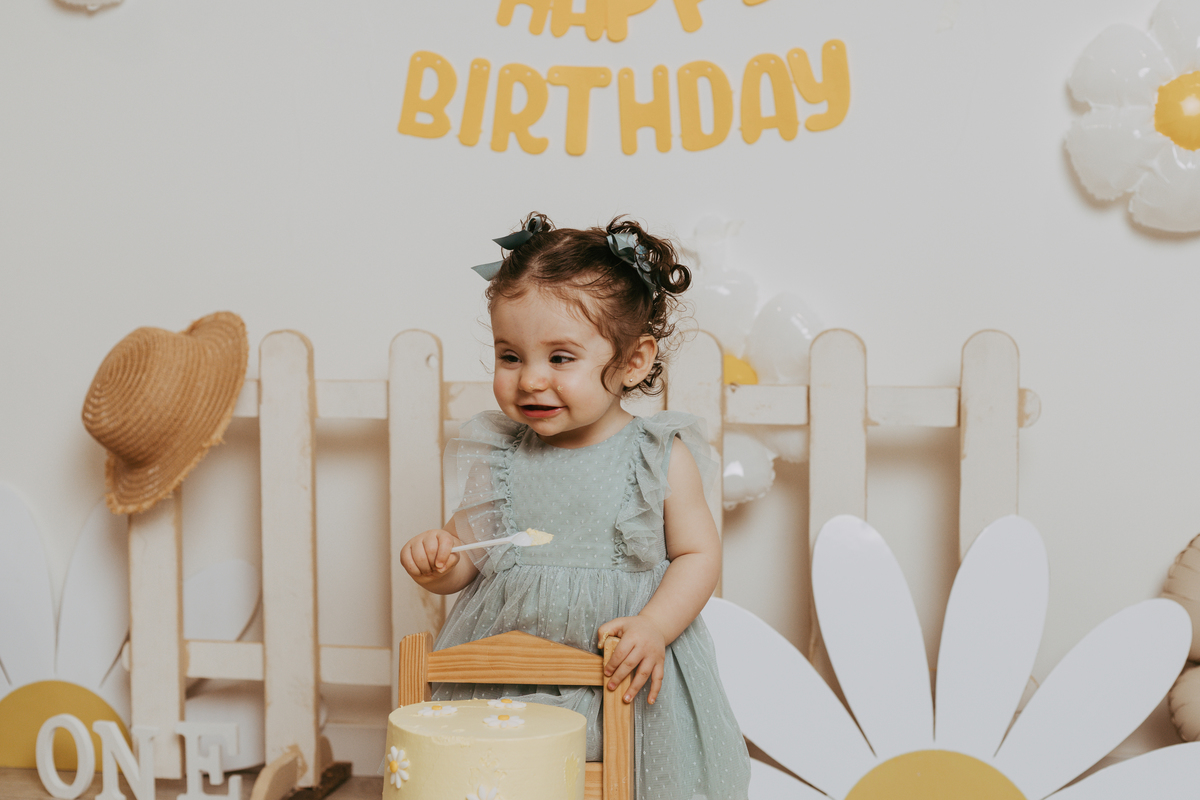 Sessão fotográfica de smash the cake  