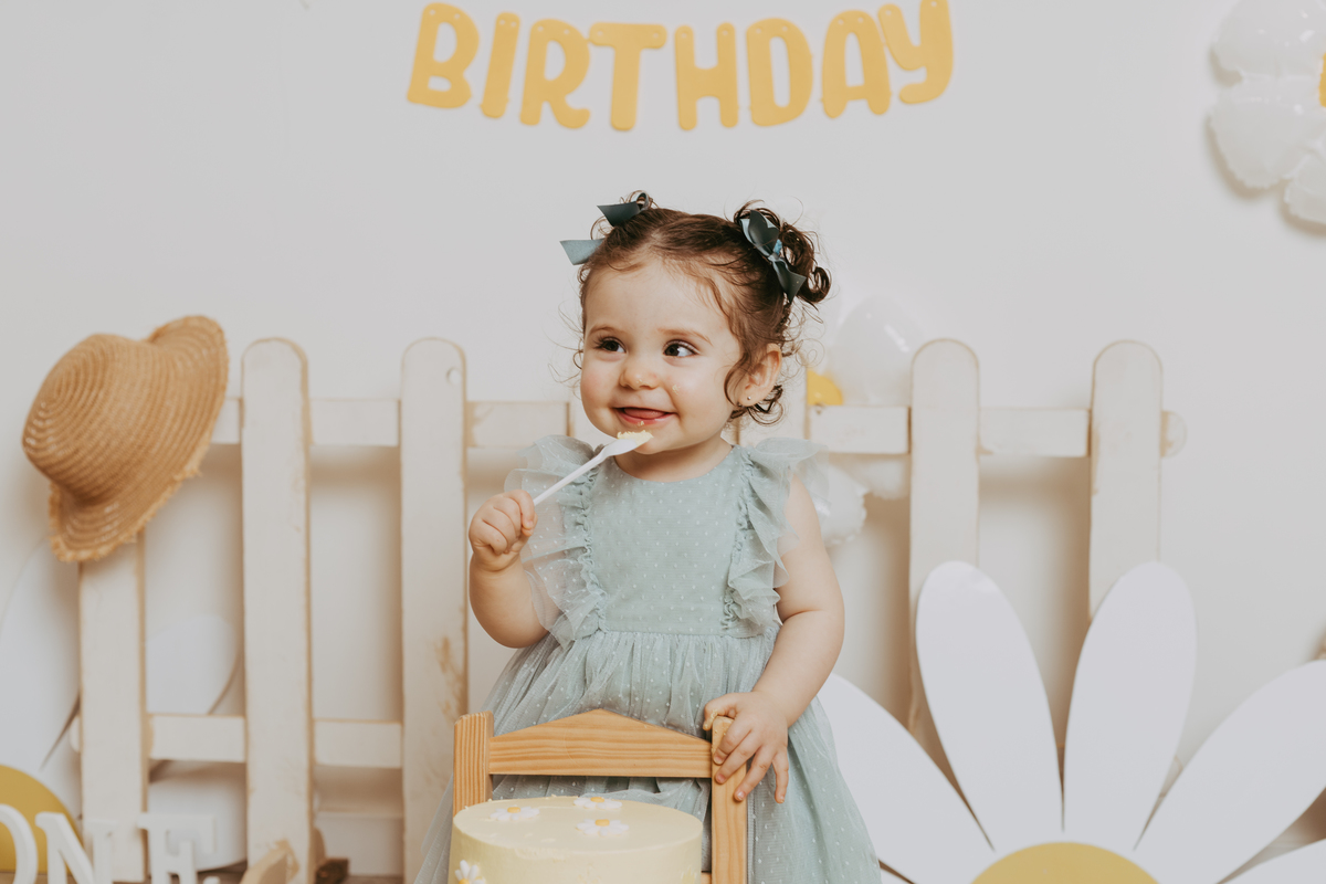 Sessão fotográfica de smash the cake  