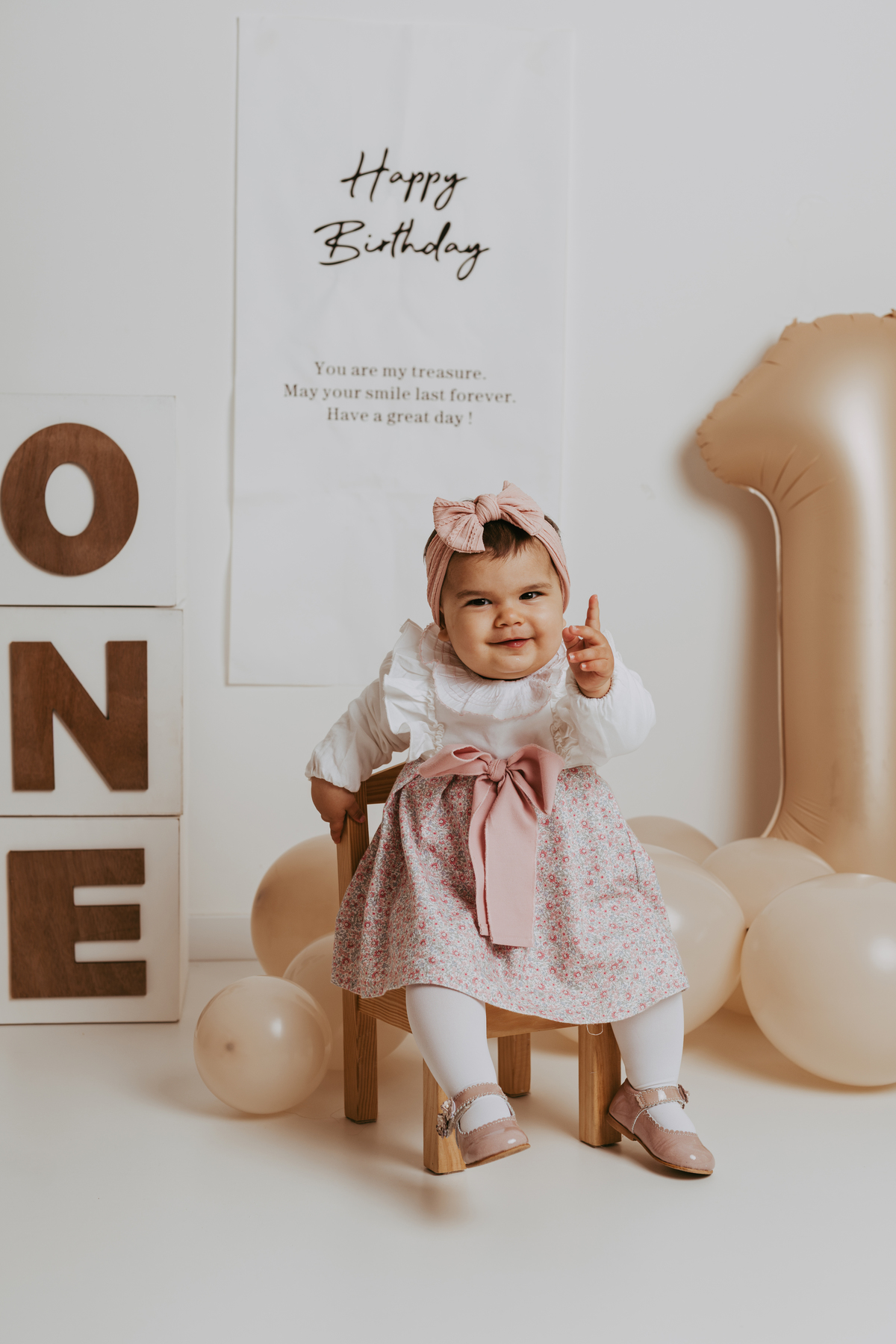 Sessão fotográfica de 1 ano