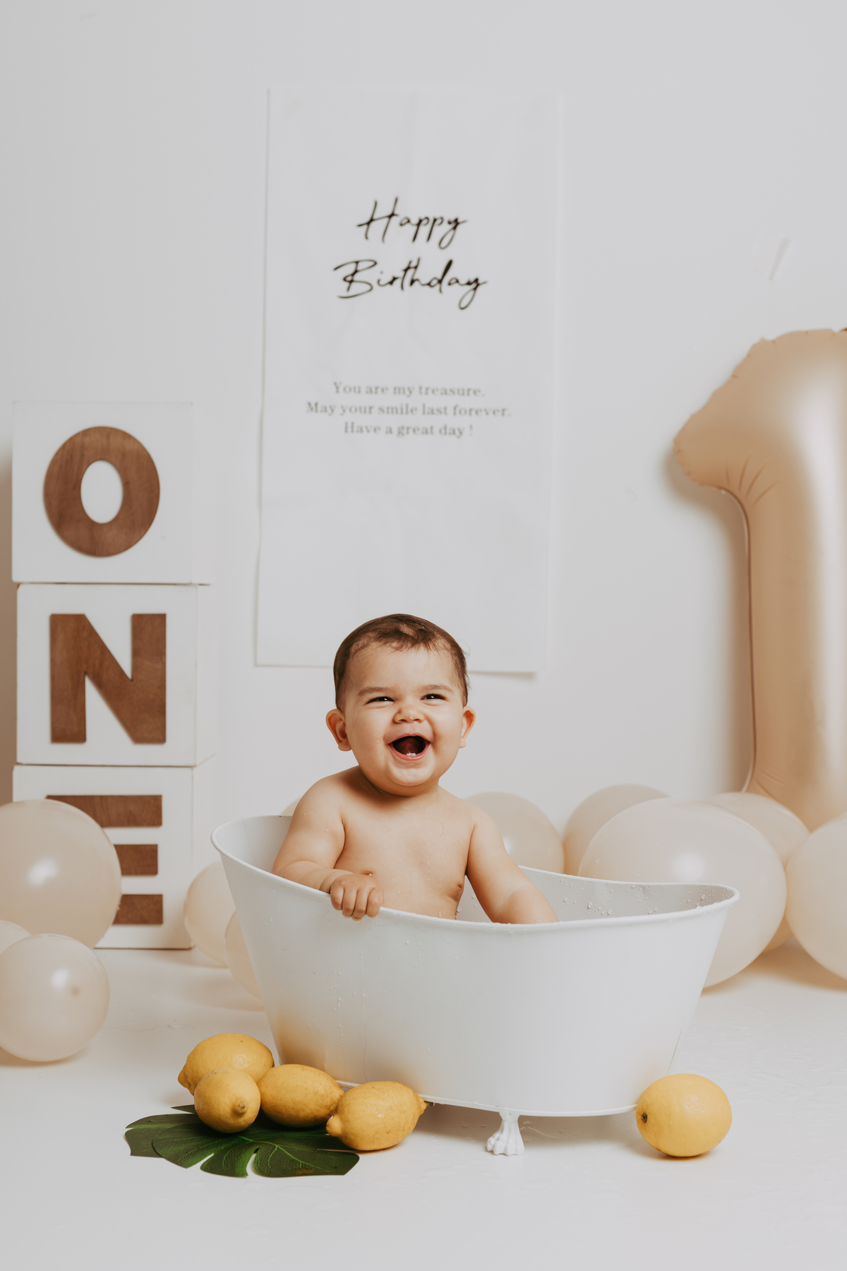 Sessão fotográfica de 1 ano