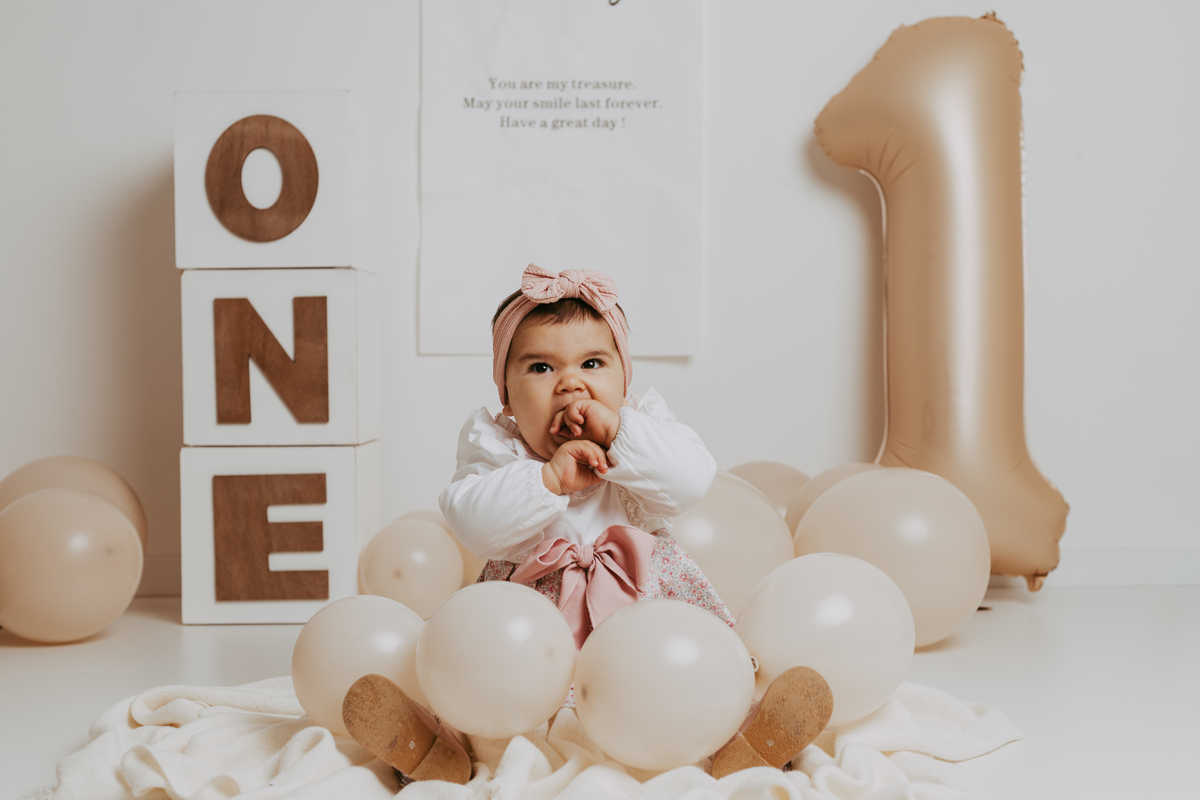 Sessão fotográfica de 1 ano
