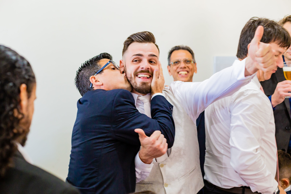 making of do noivo terno azul descontração