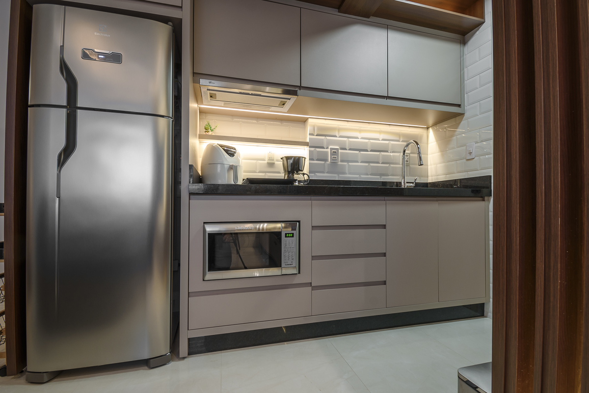 Fotos de apartamento de 27m² em Foz do Iguaçu, disponível para locação no Airbnb.