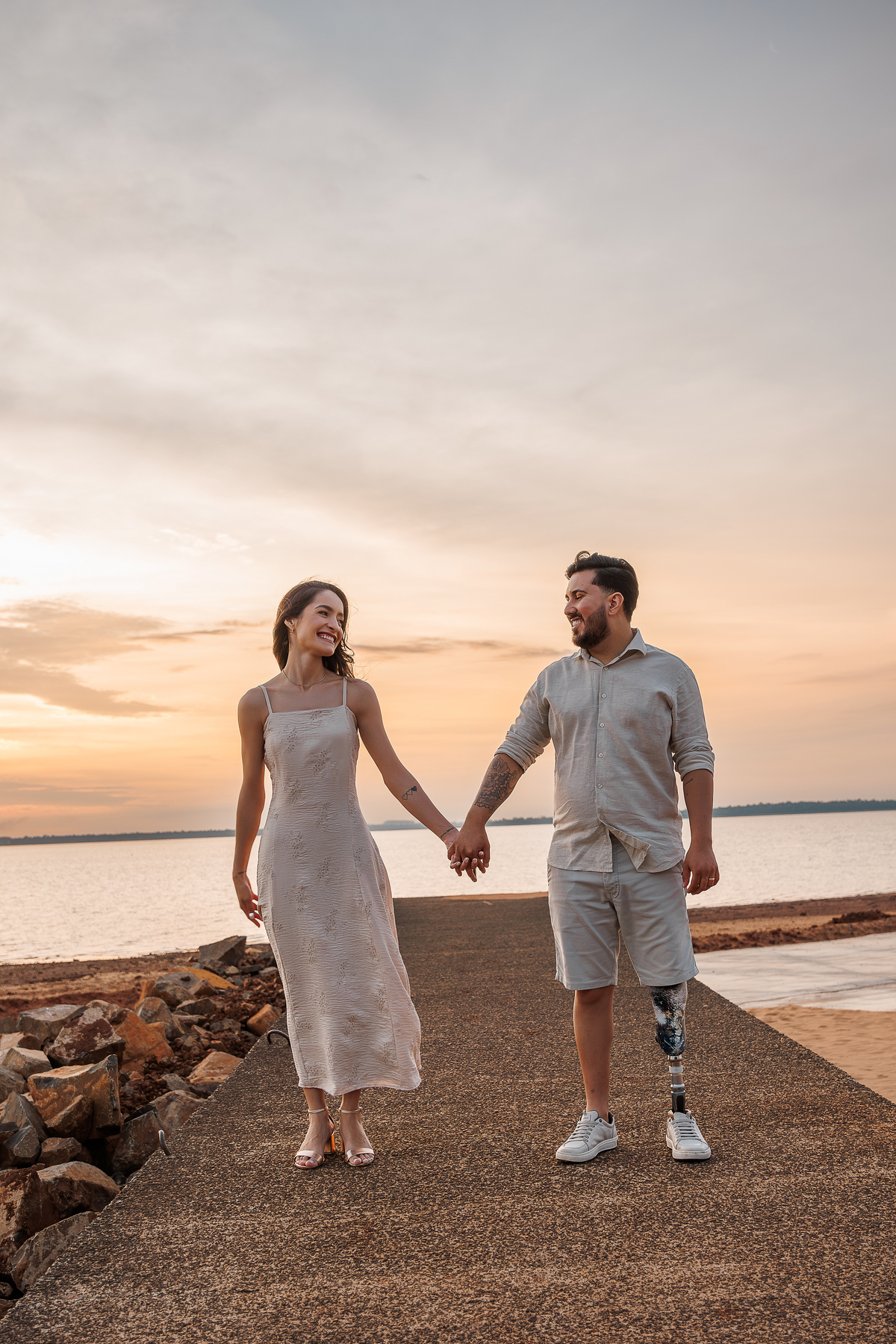 Pré wedding por do sol