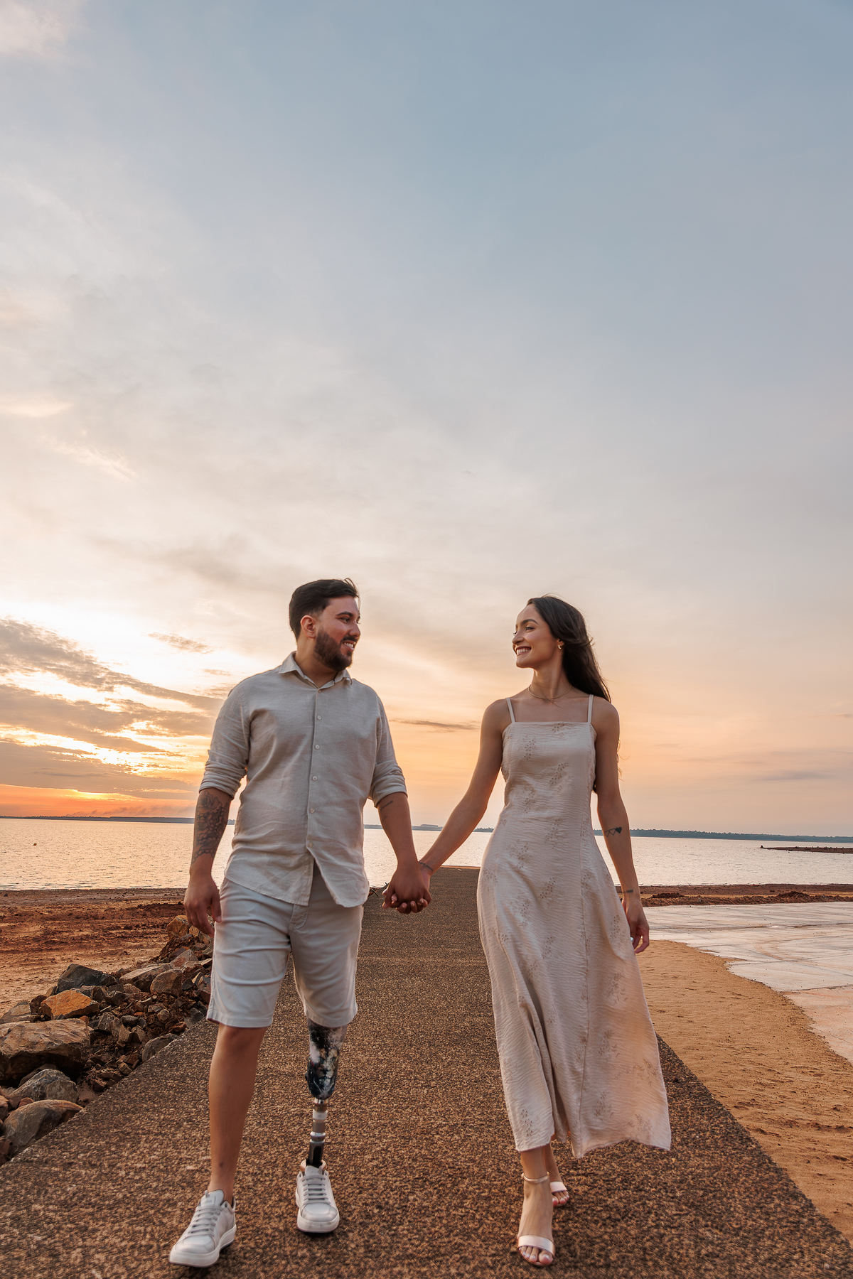 Pré wedding por do sol