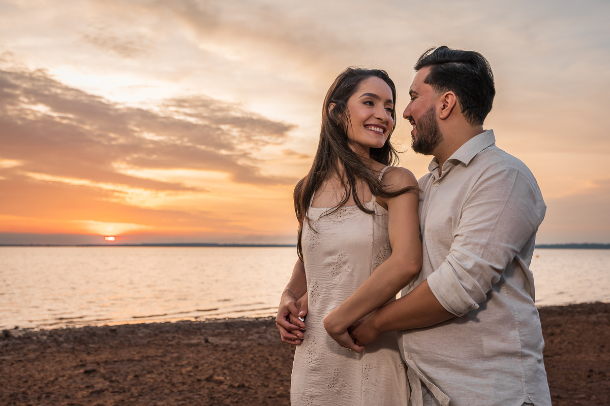 Pré wedding por do sol