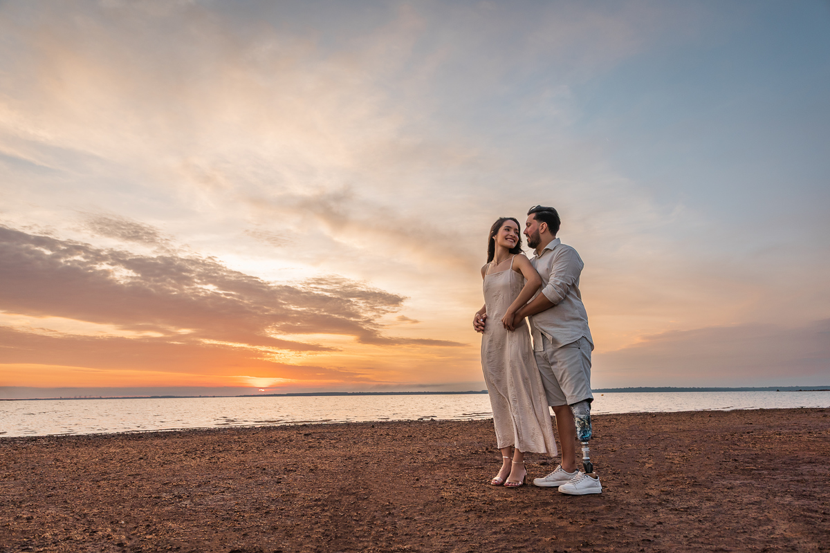 Pré wedding por do sol em Santa Terezinha