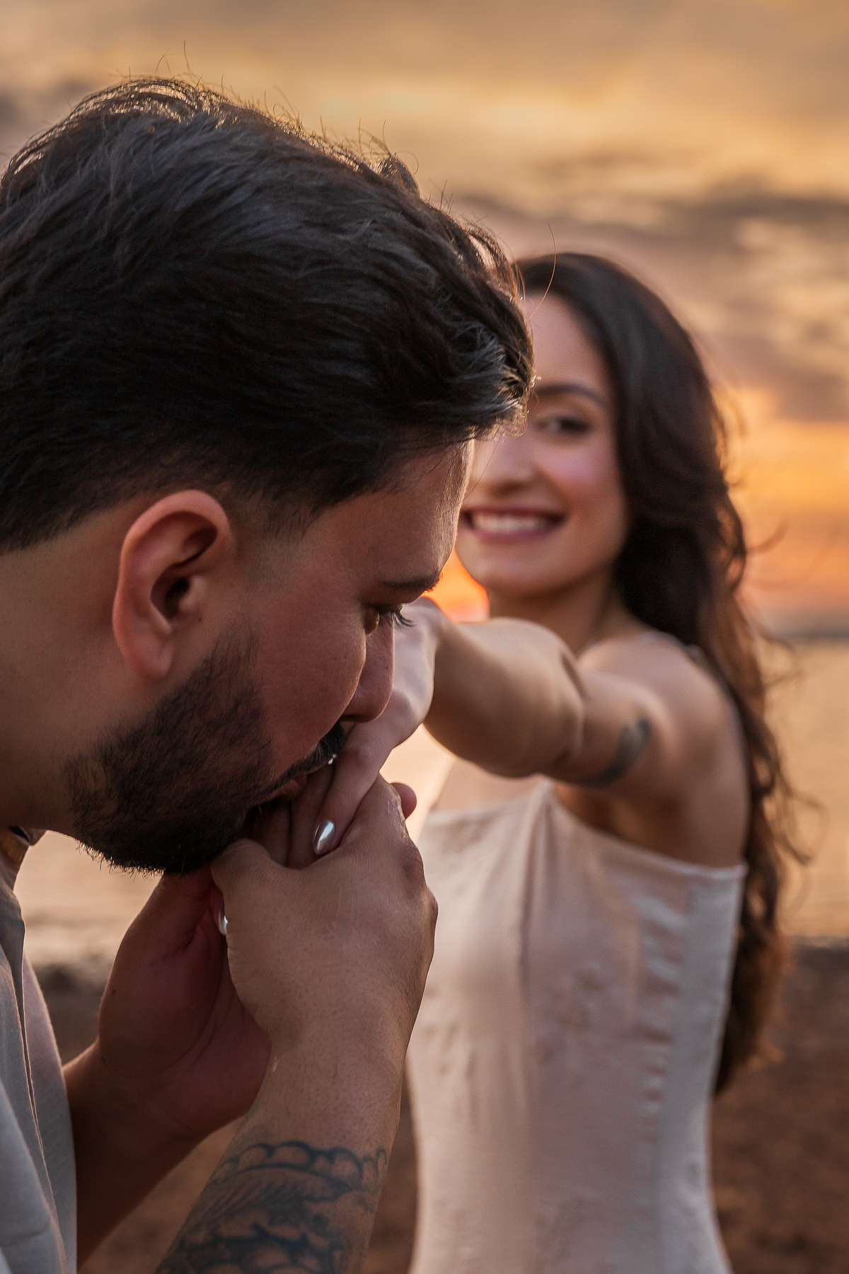 Pré wedding por do sol