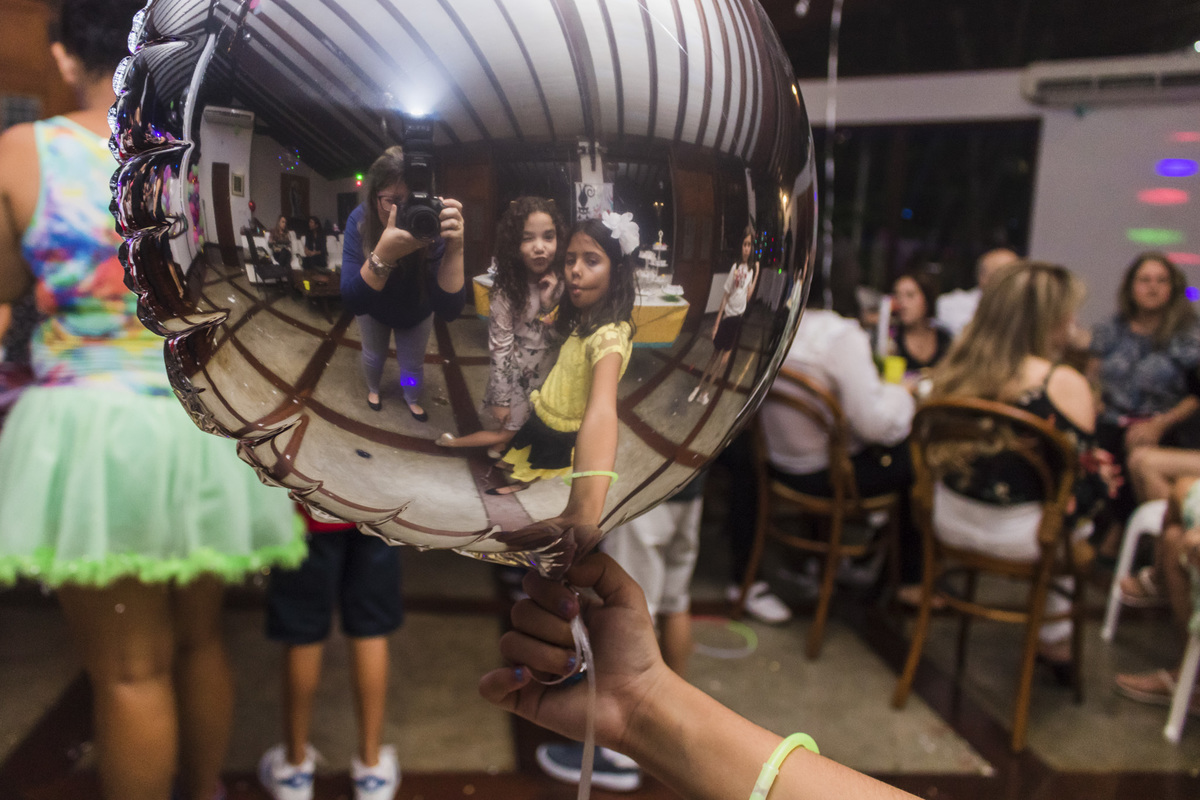 foto do balão metálico de gás helio
