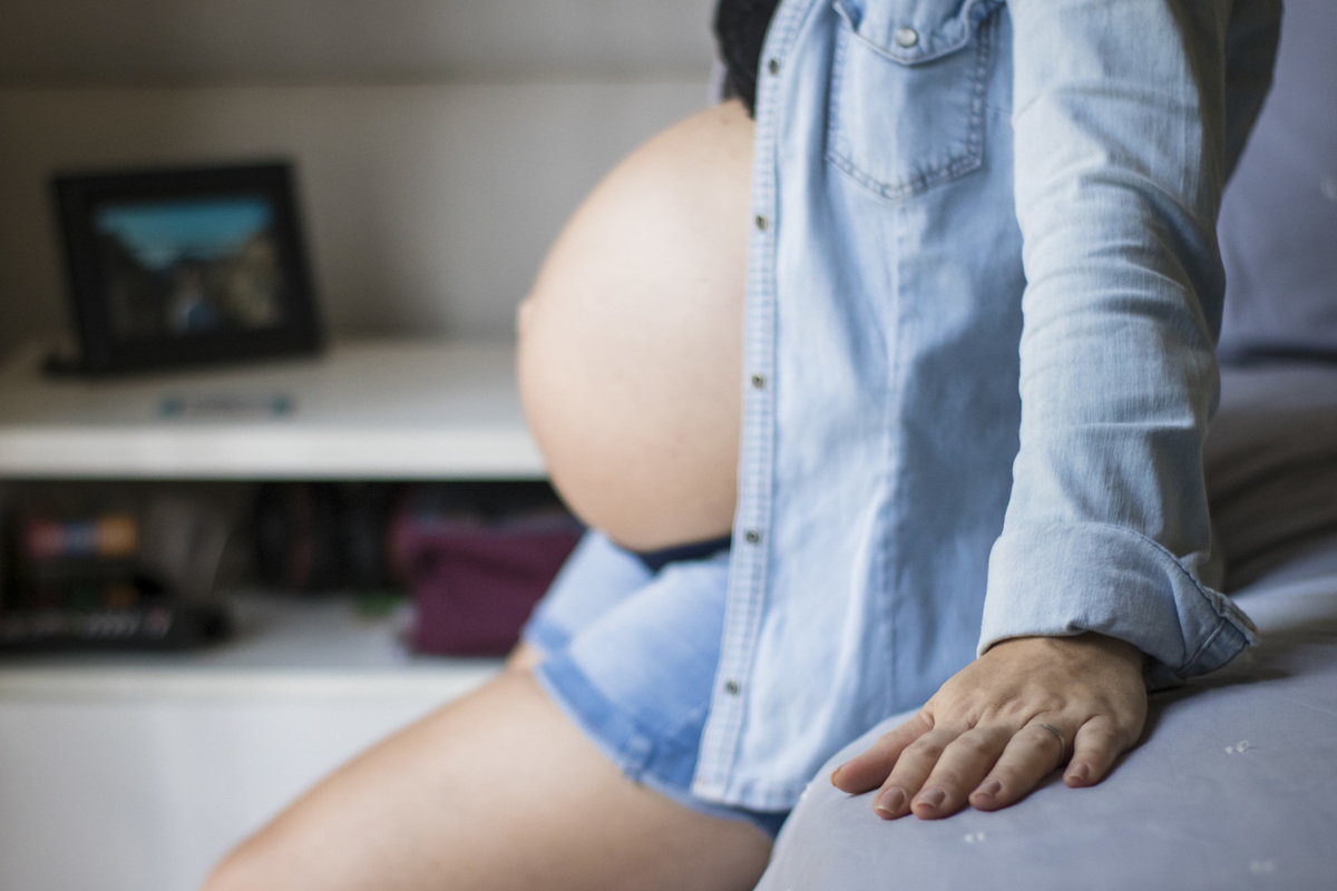 foto artística de gestante no Rio de janeiro
