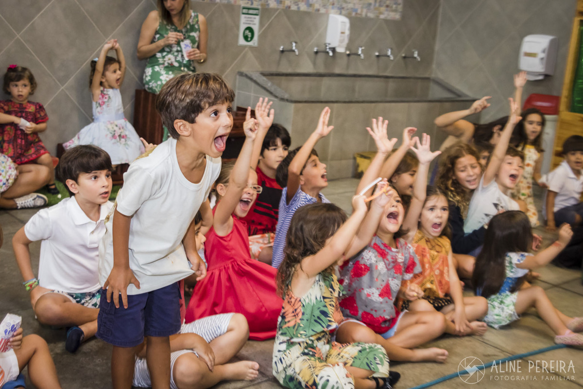 criançada se divertindo na casa de festas Ecomania em Botafogo
