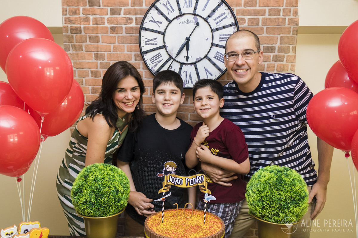 festa de aniversário com o tema harry potter