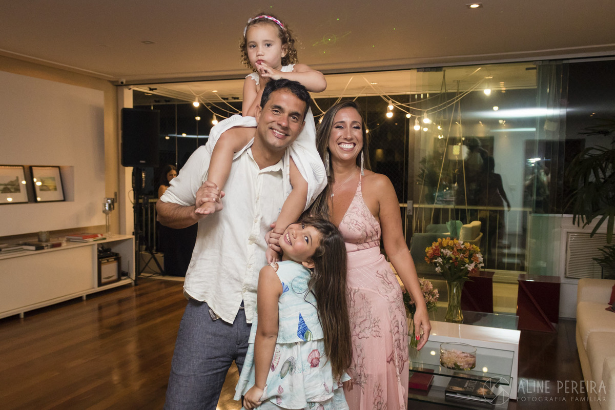 aniversariante e sua familia