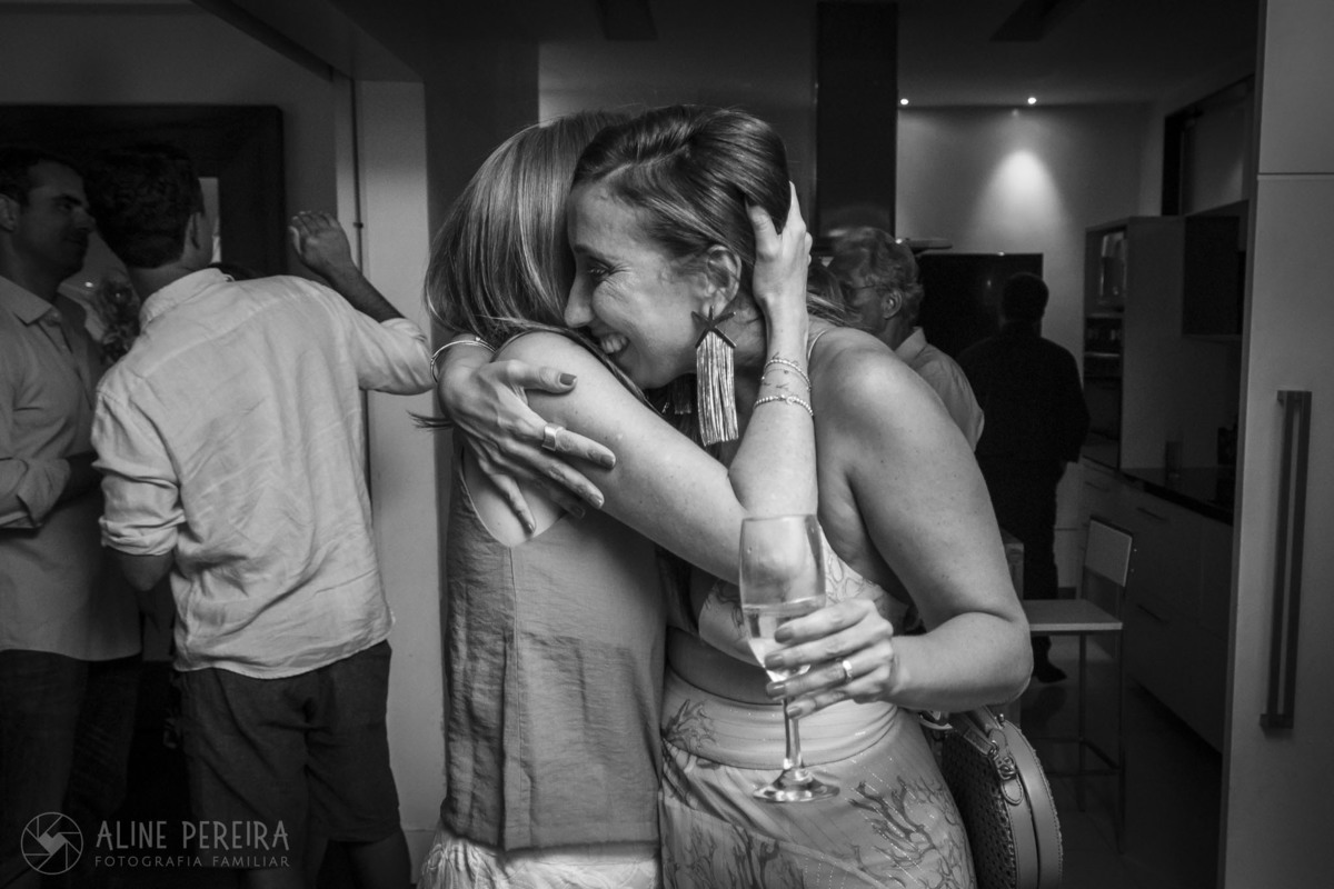 aniversariante de 40 anos recebendo os parabéns