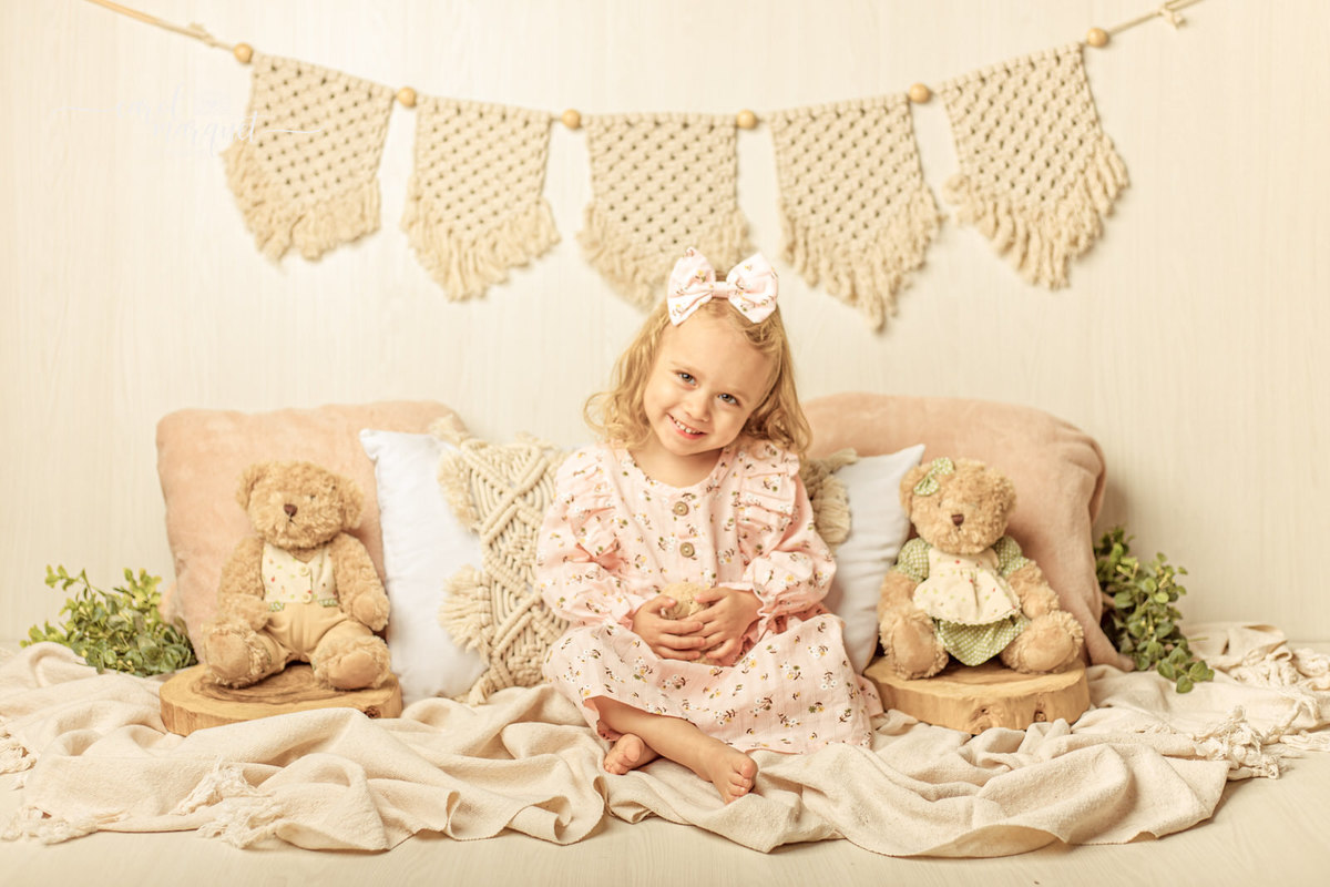 infantil boho rústico romântico princesa ursinhos ursos artesanato handmade acompanhamento mensal bimestral trimestral fotografia retrato ensaio família Niterói Itaipu Região Oceânica Rio de Janeiro estúdio