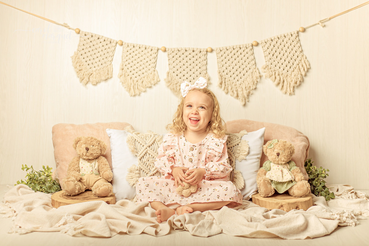infantil boho rústico romântico princesa ursinhos ursos artesanato handmade acompanhamento mensal bimestral trimestral fotografia retrato ensaio família Niterói Itaipu Região Oceânica Rio de Janeiro estúdio