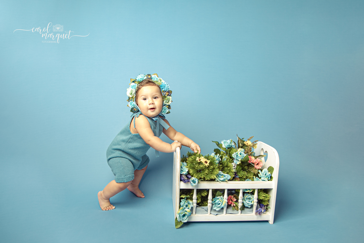 Acompanhamento trimestral mensal bebê infantil flor floresta jardim ensaio fotográfico retrato princesa Niterói Itaipu Região Oceânica Família Rio de Janeiro