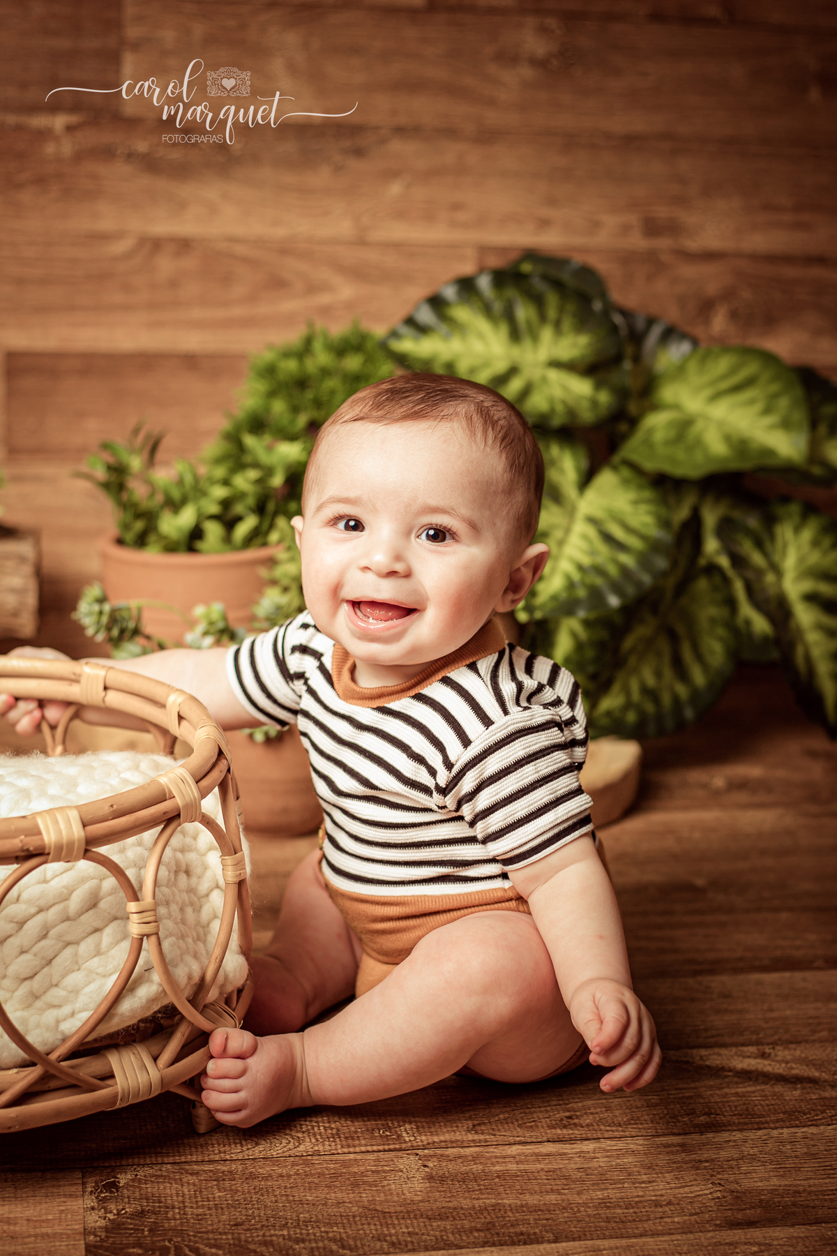 acompanhamento mensal trimestral bebê neném floresta plantas rústico retrô antigo vintage infantil família Niterói Itaipu Região Oceânica Rio de Janeiro fotografia retrato ensaio fotográfico