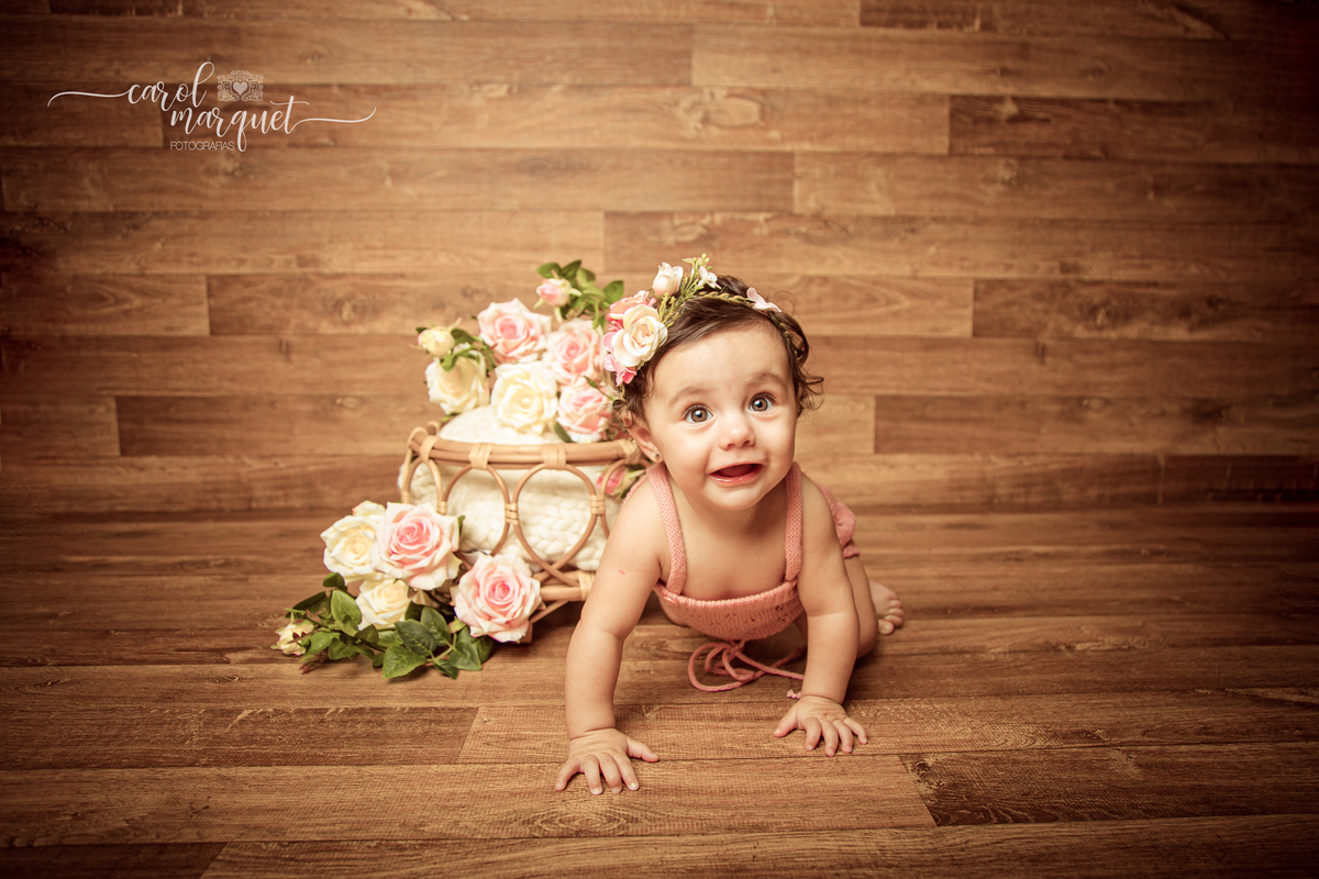 acompanhamento trimestral bebê neném recém nascido mensal princesa família gêmeas Niterói Itaipu Região Oceânica Rio de Janeiro fotografia ensaio fotográfico rústico romântico flores jardim floresta montessoriana