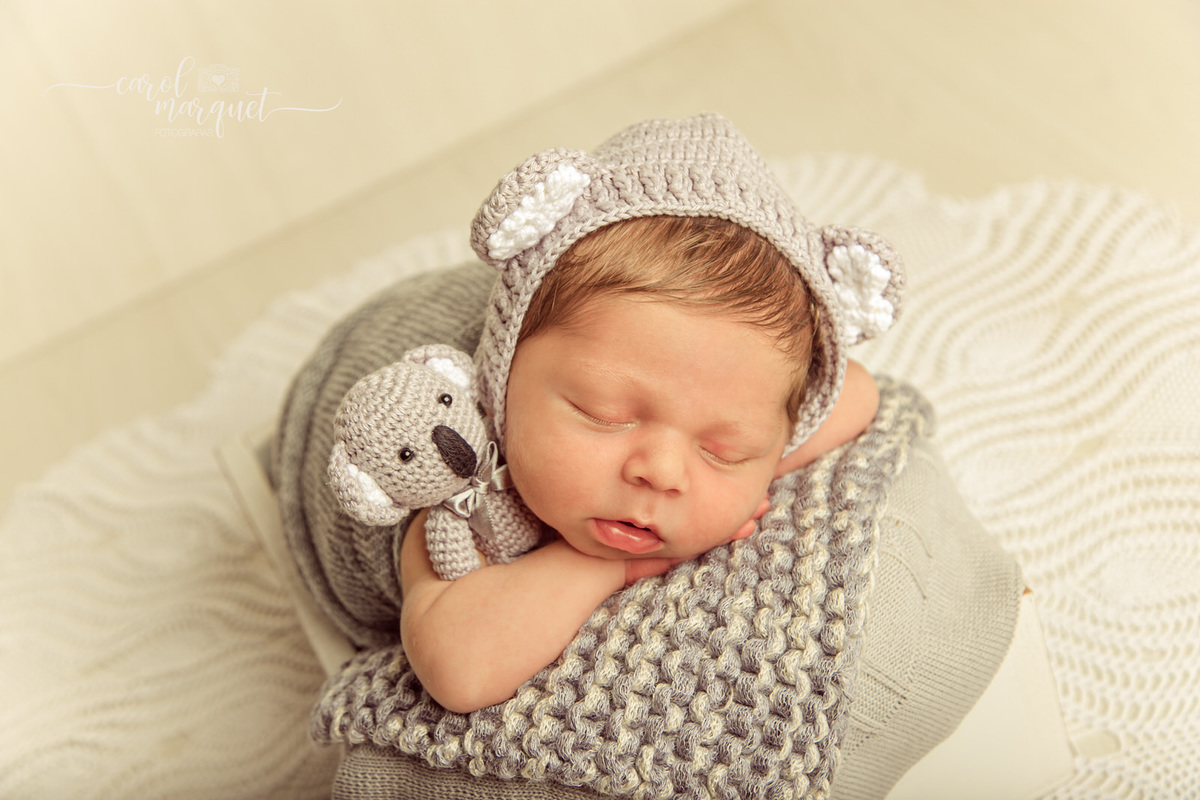 newborn recém nascido bebê neném Natal papai natalino amigurumi coala Niterói Região Oceânica Itaipu Piratininga Rio de Janeiro fotografia ensaio retrato