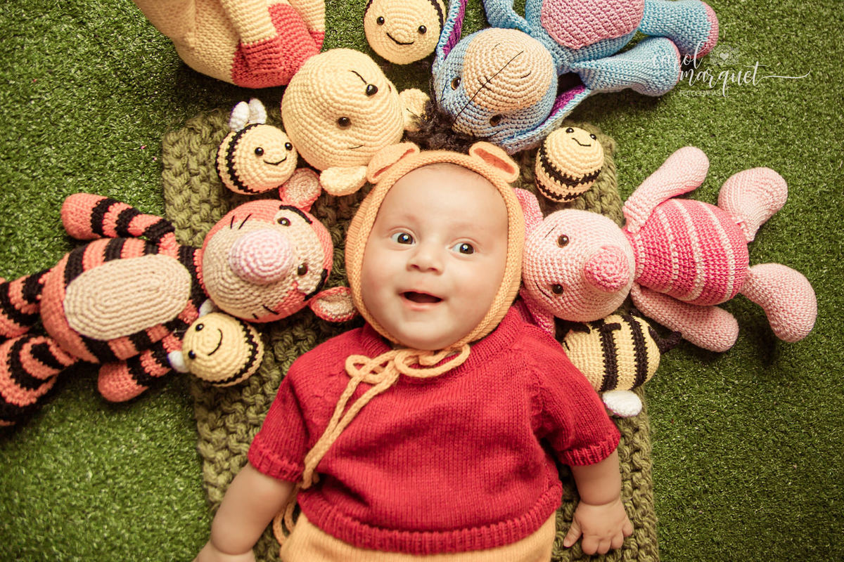 acompanhamento mensal trimestral bebê neném filho príncipe macramê amigurumi pooh ursinho puff Itaipu Niterói Região Ocêanica Rio de Janeiro crochet