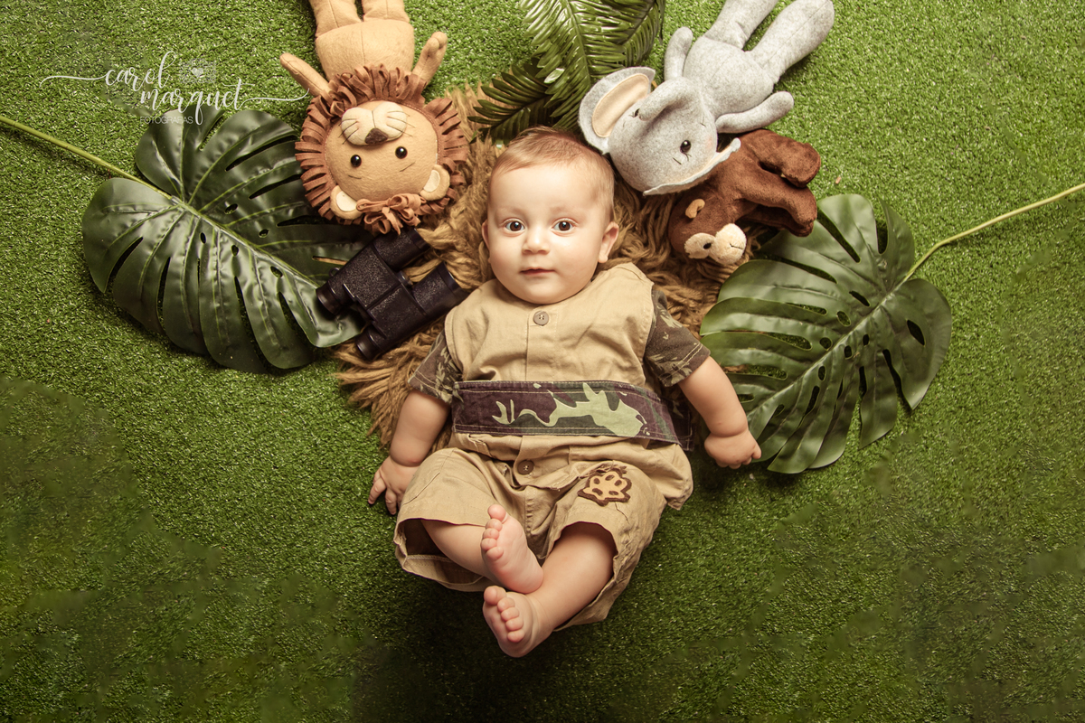 recém nascido bebê acompanhamento mensal trimestral floresta safari explorador aviador vintage retrô avião zoo Niterói Itaipu Região Oceânica Rio de Janeiro