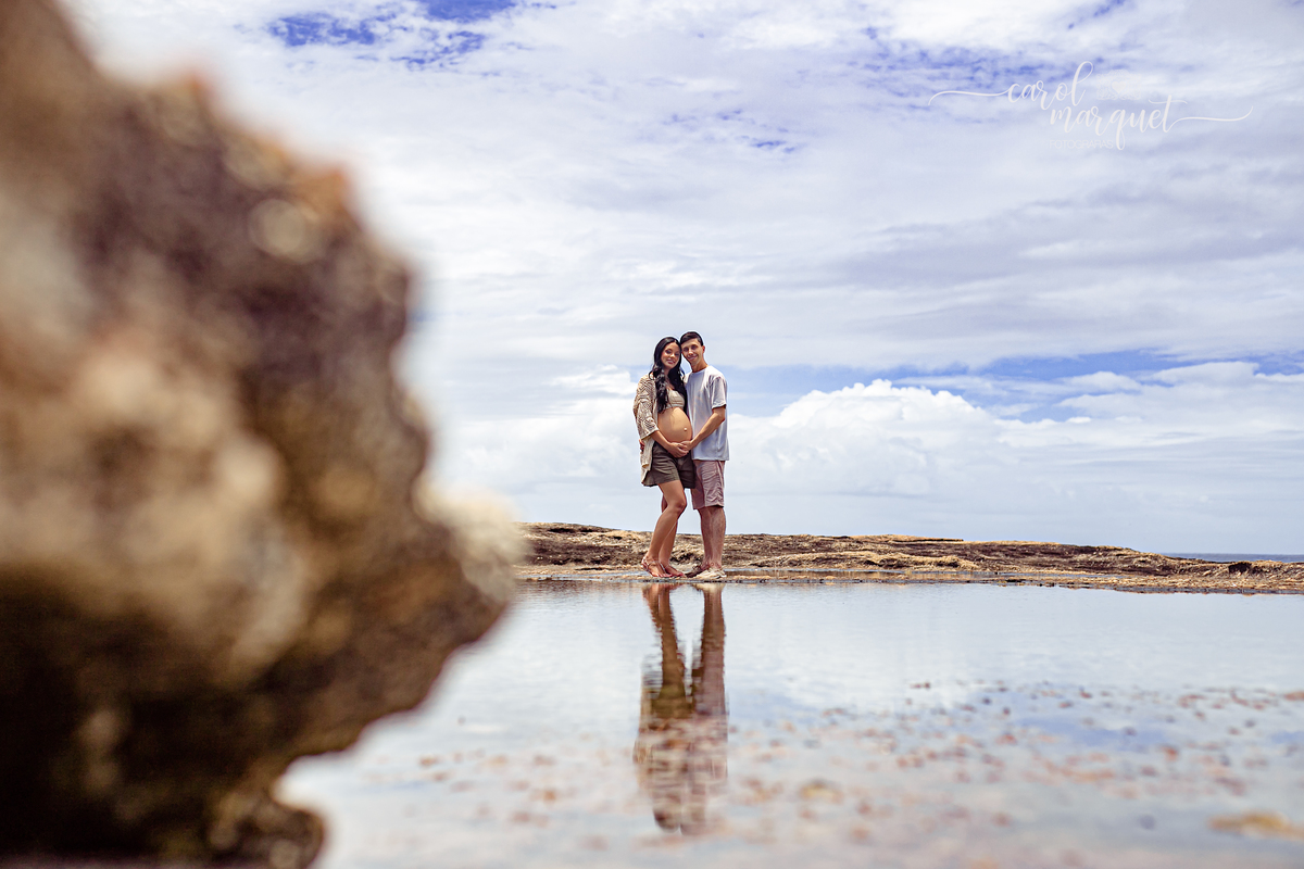 ensaio fotografia gestante gestação praia floresta rústico praiano carioca bebê Itaipu Niterói Rio de Janeiro Região Oceânica