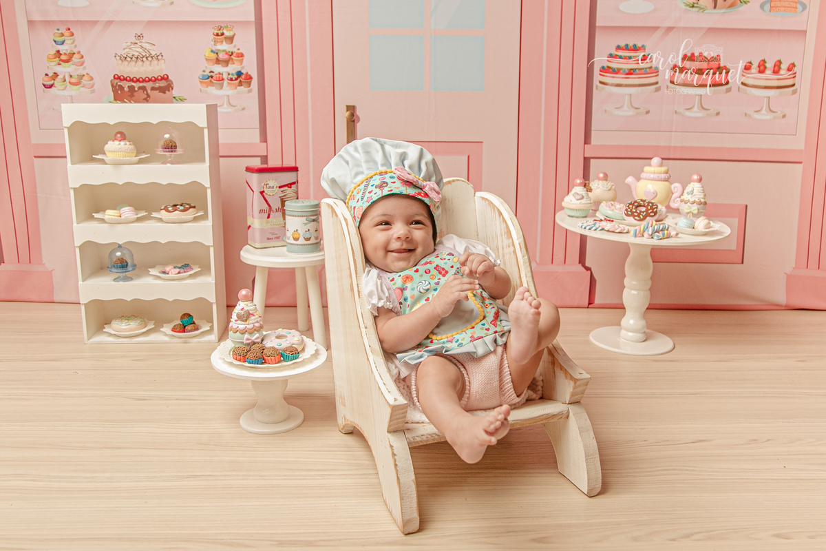 Ensaio infantil trimestral  acompanhamento flor jardim confeitaria doces Itaipu Niterói Região Oceânica Rio de Janeiro família gospel religioso evangélico católico Deus