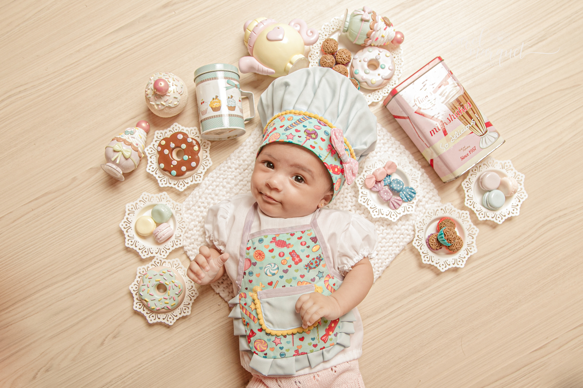 Ensaio infantil trimestral  acompanhamento flor jardim confeitaria doces Itaipu Niterói Região Oceânica Rio de Janeiro família gospel religioso evangélico católico Deus