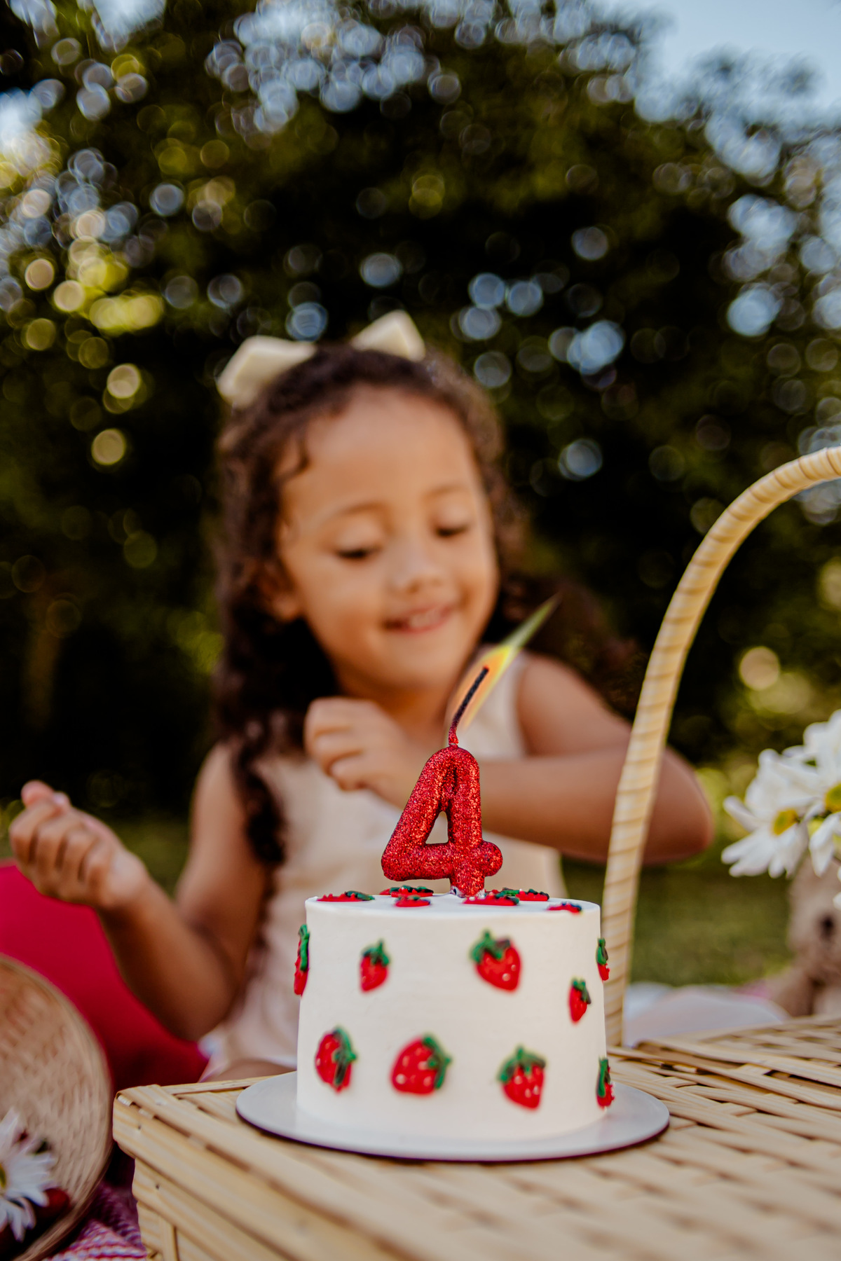 picnic aniversário b-day bday happy birthday celebração floresta morango croissant ursinho urso livro leitura sonho boho rústico ensaio externo fotografia foto retrato Niterói Itaipu Rio de Janeiro