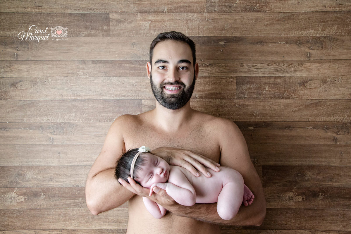 newborn menina recém nascido Niterói família pai