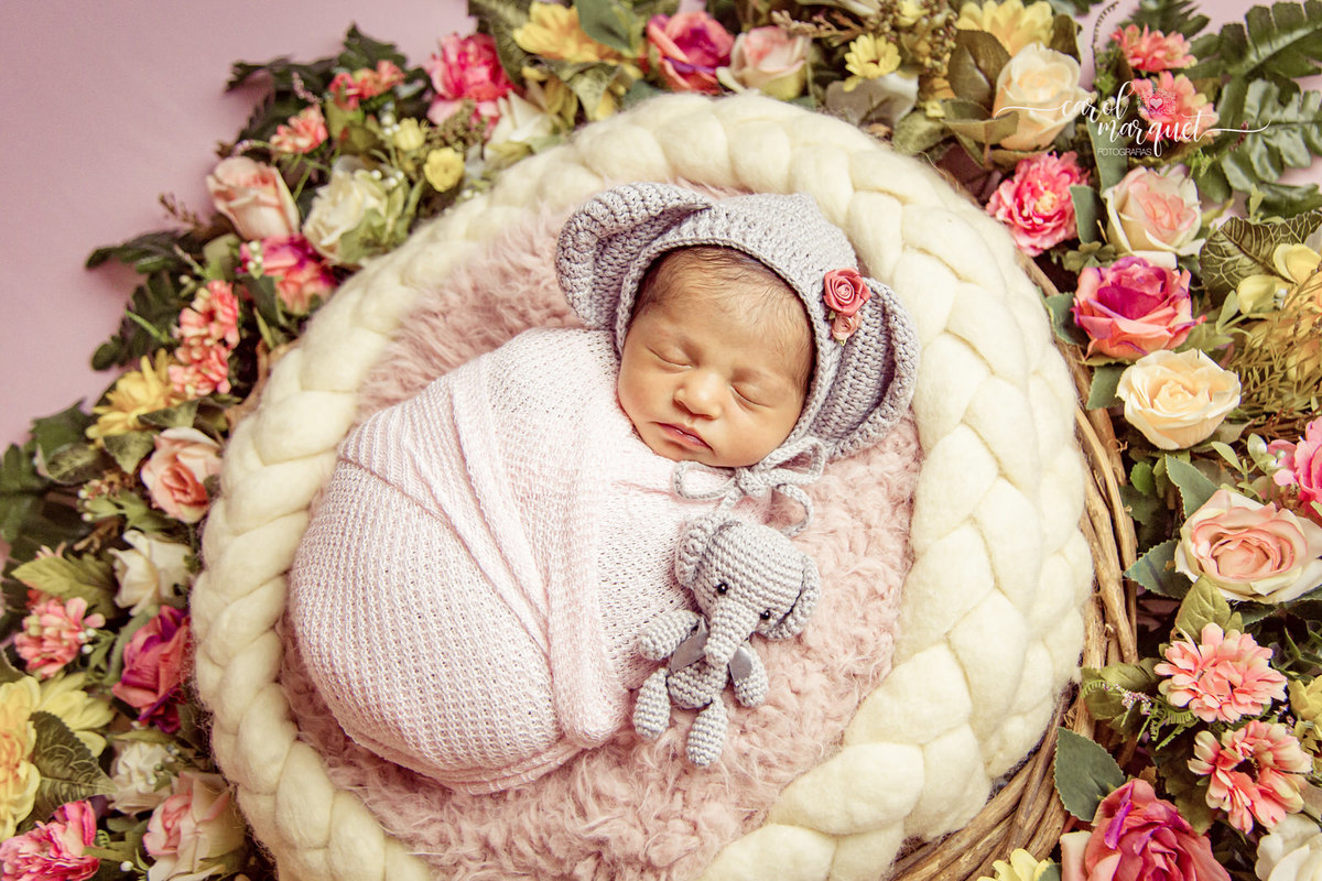 newborn recém nascidos fotografia retrato família flor floresta jardim boneca Rio de Janeiro Niterói