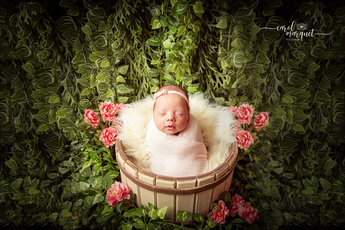 newborn recém nascido fotografia família flor ursinho amigurumi floresta jardim Niterói Rio de Janeiro