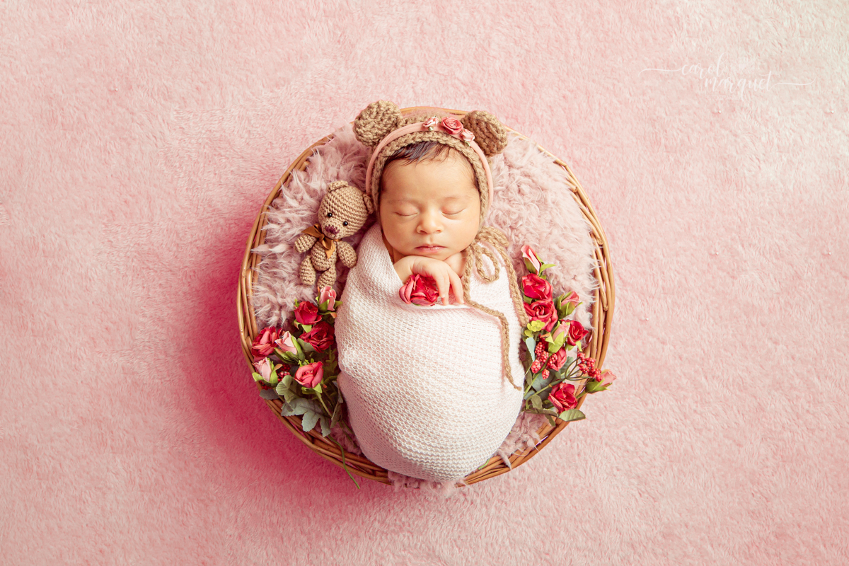newborn recém nascido irmãos menina princesa flores floresta jardim autismo amigurumi chapeuzinho família Niterói Ensaio fotográfico